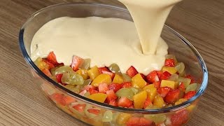 Cuando hago este postre de frutas ¡todos me piden la receta [upl. by Paderna]