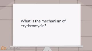 What is the mechanism of erythromycin [upl. by Ciredec787]