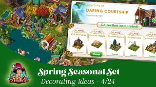 Completed Daring Courtship Seasonal Set  April 2024 Junes Journey Decorating Ideas [upl. by Caresa]