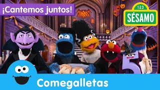 Sésamo Comegalletas canta y comparte galletas con sus amigos en Halloween  ¡Cantemos Juntos [upl. by Kaila735]