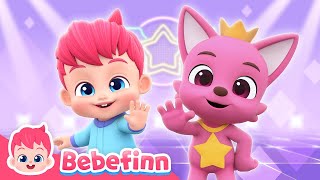 Freeze Bebefinn Dances Along Pinkfong and Hogi  EP113  Wonderstar Freeze Dance  Songs for Kids [upl. by Amasa]