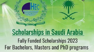 Fully Funded Scholarships in Saudi Arabia 2024  No IELTSTofel  Complete Details [upl. by Derr825]