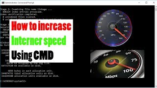 How to Double your Internet Speed using CMD 100 working [upl. by Goodkin]