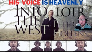 Peter Hollens  Into the west Lord of the rings  First time hearing  Reaction [upl. by Au387]