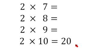 Tabla de multiplicar del 2 fácil y rápida [upl. by Nele592]