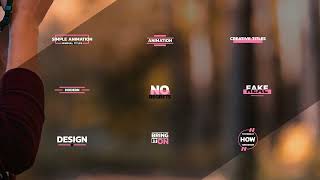 Simple Titles  After Effects Template [upl. by Okorih729]