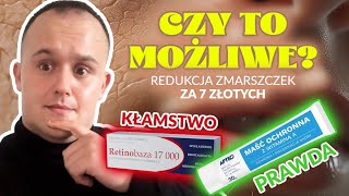 REDUKCJA ZMARSZCZEK za 4 zł Obalam mity o działaniu kremu RETINOBAZA I RETIMAX I hit z apteki [upl. by Mame]