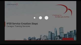 IP20 Service Creation Steps  Ceragon Training Services [upl. by Angle374]