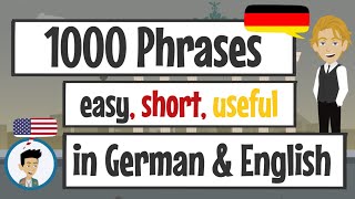 Learn German 1000 easy short and useful everday phrases in German [upl. by Hannaj]