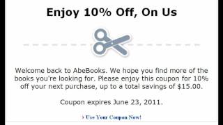 AbeBookscom Help  How To Apply an AbeBooks Coupon to Your Order [upl. by Quinlan94]