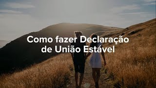 Como fazer a Declaração de União Estável [upl. by Rahm113]