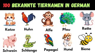 Learn Animal Names in German  Tierarten mit Artikell Sprechen amp Hören A1B1 germanforbeginners [upl. by As]