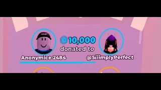 I blimped SiiimplyPerfect  Pls Donate  help her to reach 1 million raised [upl. by Ainadi]