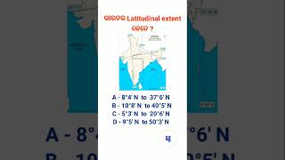 🤔ଭାରତର Latitudinal Extent କେତେ 🇮🇳❓youtubeshorts 👩‍🏫india odiagk 🤔gk shortsfeed 🤔viralshorts❓ [upl. by Etty542]