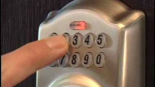 How To Use Your Schlage BE365 Keypad Deadbolt [upl. by Enidan]