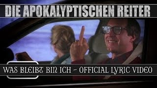 DIE APOKALYPTISCHEN REITER  Was Bleibt Bin Ich OFFICIAL LYRIC VIDEO [upl. by Enirehtacyram996]