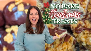 NO BAKE Quick amp EASY Christmas TREATS  Stress free HOLIDAY treats [upl. by Harahs375]