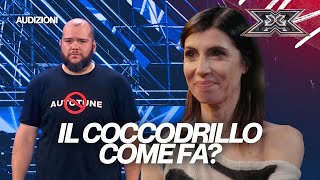 Michele Vinci ha una domanda IL COCCODRILLO COME FA 🐊 X FACTOR 2024 AUDIZIONI [upl. by Zanlog]