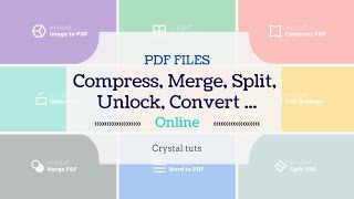 How to Convert Compress Merge Split Unlock PDF files easily [upl. by Burrill]