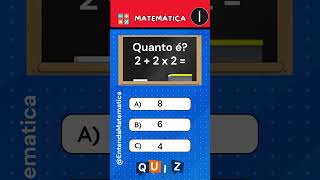 Perguntas de raciocínio lógico de matemática  Quiz quiz raciociniologico entendamatematica [upl. by Notlok]