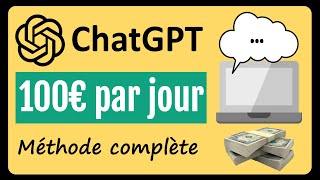 Comment gagner de largent avec ChatGPT [upl. by Kobylak]