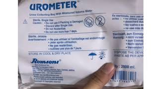 “Romsons Urometer Urine Collection Bag  Accurate amp Hygienic Solution” [upl. by Ocko]