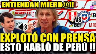 BRUTAL CONFERENCIA RICARDO GARECA EXPLOTA CON PERIODISTAS AL HABLAR SOBRE PERÚ VS CHILE 2026 [upl. by Ettenyar]