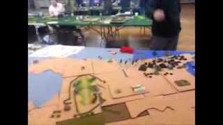 Dystopian Wars Battle Report  24 Hour Game Played Sat 15th Febuary 2014 to Sun 16th [upl. by Eiddam470]