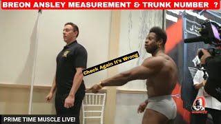 Breon Ansley Height amp Weight Measurement  Mr Olympia 2024 Classic Physique Check in  Olympia 2024 [upl. by Sackman]