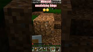 Minecraft unsatisfying things minecraft shorts [upl. by Suoicerp]