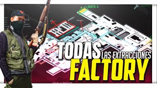 TODAS LAS EXTRACIONES en FACTORY  GUÍA ESCAPE FROM TARKOV [upl. by Repsaj502]