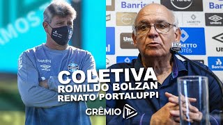 Coletiva com Presidente Romildo Bolzan e Renato Portaluppi  1809 [upl. by Doe161]