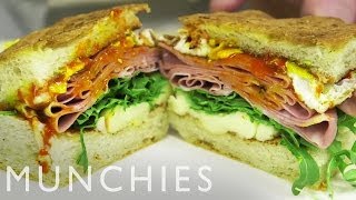 How to Mortadella Sandwich with Michael White [upl. by Rustice632]