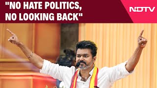 Actor Vijay  quotNo Hate Politics No Looking Backquot Actor Vijays Political Splash [upl. by Close]