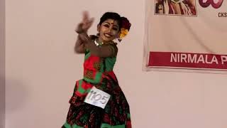 Poothapattu folk dance by Madhvi first prize with A Grade [upl. by Barbur]