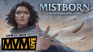 MISTBORN DeckBuilding Game  Full Game Live Play [upl. by Balcer]