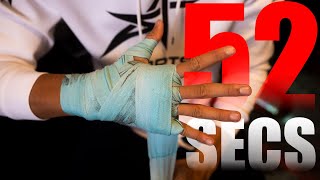 How To Wrap Your Hands in 60 Secs or less fastest method Boxing amp MMA [upl. by Riggins]