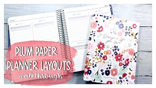 PLUM PAPER PLANNER LAYOUTS  Walking Through Almost Every PPP Layout and Customization Options [upl. by Pallas713]