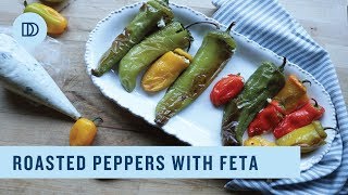 Roasted Peppers Stuffed with Feta Cheese [upl. by Nosro]