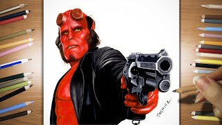 Drawing HELLBOY  Jasmina Susak [upl. by Dewhirst]