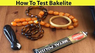 Testing Bakelite for Authenticity [upl. by Nevur]