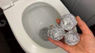 🔴Put aluminum foil in the toilet Once and you will be surprised by the result [upl. by Yenruoc108]