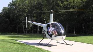 R22 start up and take off [upl. by Dawes]