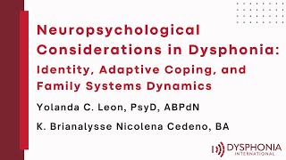 Neuropsychological Considerations in Dysphonia [upl. by Berky]