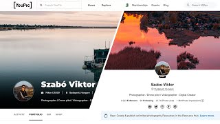 Youpic PRO website VS 500px Portrolio page [upl. by Elisabetta]