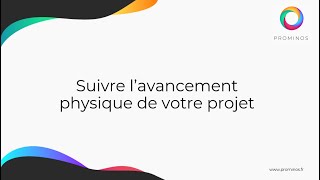 Suivi de lavancement physique dun projet [upl. by Rimidalb]