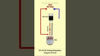 DC 3V45 Voltage Regulator Diagram Circuit reels vlog viralshorts viralreel [upl. by Elwyn376]