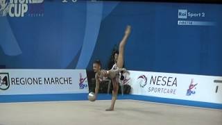 SOLDATOVA AlexandraRUS Finals BallPesaro WC 2015 [upl. by Ahsilet395]