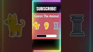 Which animal do these emojis represent emoji guess animals shorts [upl. by Freytag927]