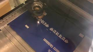 Gravograph LS100 co2 laser engraving machine Refurbished recharged tube [upl. by Orteip554]